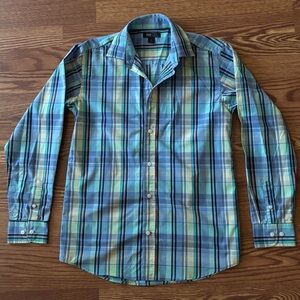 Men’s Tommy Hilfiger Multicolor Plaid Button Down Shirt Size Medium